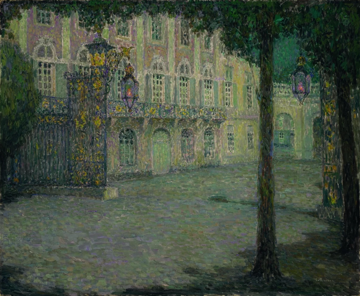 Henri Le Sidaner - 170, La Place de la Carrière al chiaro di luna, Nancy